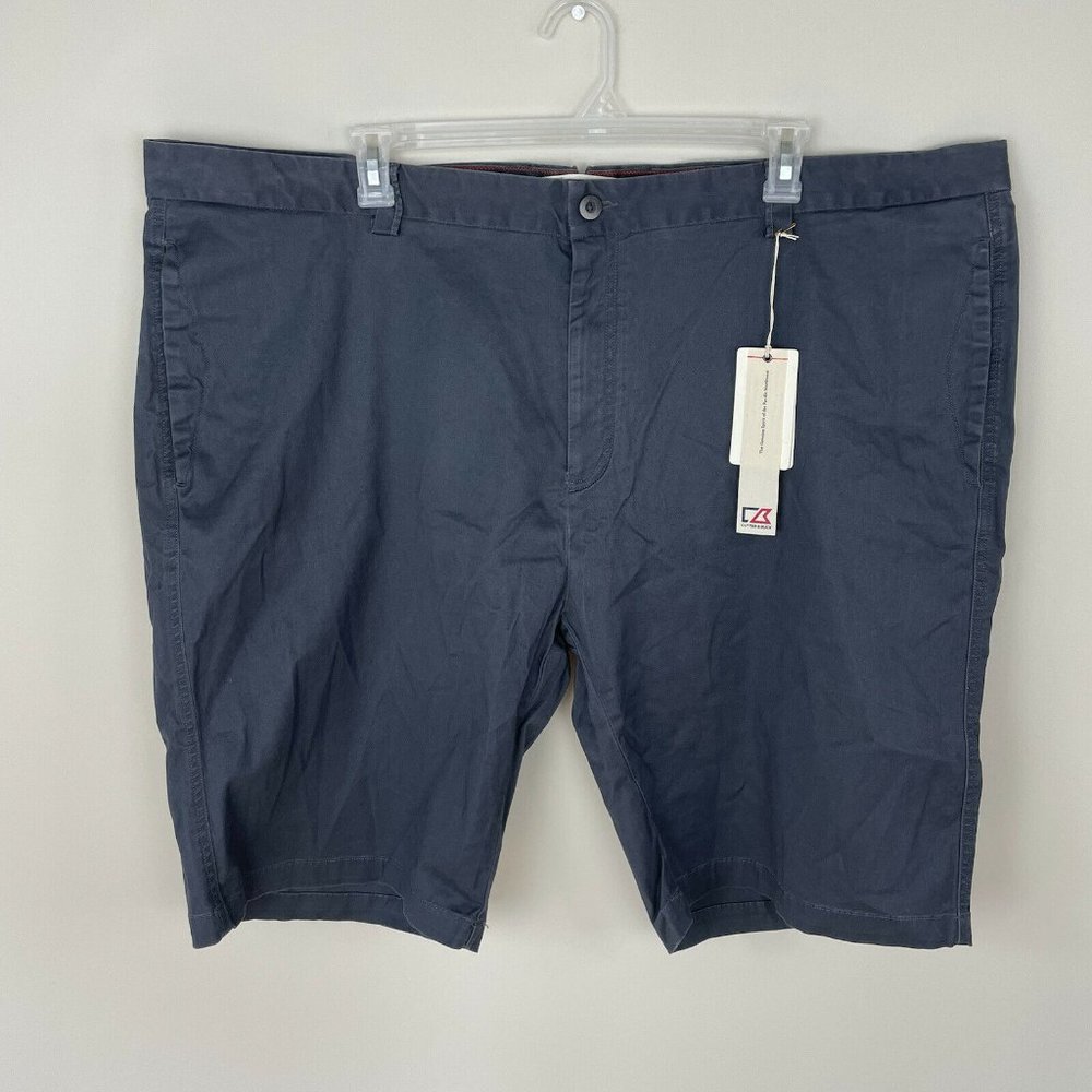Cutter & Buck Mens Navy Blue Chino Shorts Size 50
